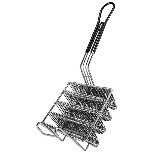 Taco-Fritteusenkorb, Taco-Fritteuse for 4 Schalen, Fritteusen-Taco-Halter, Korb mit Griff, Taco-Halter-Ständer von POGHYD