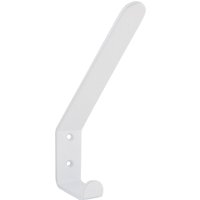 Huthaken Kleiderhaken Amenti Breite 25mm, Höhe 141mm - Wandhaken für Hüte, Stahl weiß - Pohl von POHL
