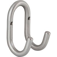 Mantelhaken Nora Breite 51 mm, Höhe 87 mm, Edelstahl unbehandelt von POHL