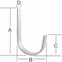 Vormann Hängs dran Universalhaken 87X32X39X15 verzinkt von Abus