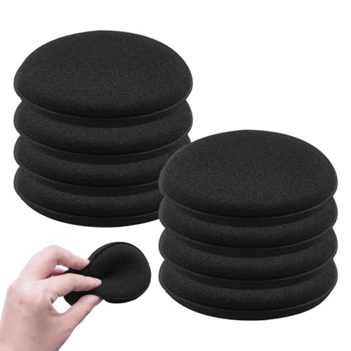 8 STÜCK Applikator Pads,Mikrofaser Polierschwamm Auto,Extra weich und Oberflächenschonend,Ideal zur Auto Politur und Wachs,Lederpflege,Innenraum Schwamm,Polierpad, Applikationsschwamm von POHOVE