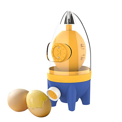 Eigelb-Mixer, tragbarer Goldene Eiermacherin, manueller Eierschüttler, Ei-Mixer für kleine und große Eier, Eiweiß- und Eigelb-Mixer mit Zugseil für die Zubereitung von hartgekochten goldenen Eiern von POHOVE