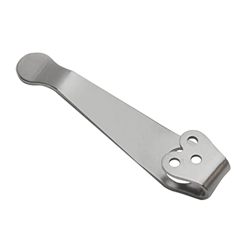 POHOVE Taschenclip Kompakte Titanium Legierung tief Tragen Taille Praktische Werkzeug zurü DIY Solide Zubehör Langlebig Tragbare für c81 c10 c11 3-Loch(Stonewash)(Stonewash) von POHOVE