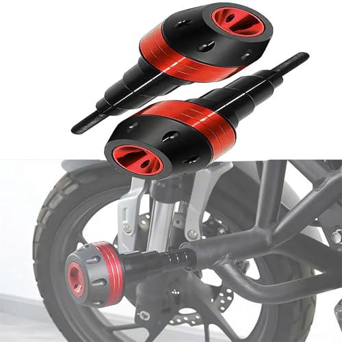 POIBNZ 2 Stück Motorrad-Rahmen-Schieberegler-Sturzpad-Schutz für BMW F 850 GS Edition 40 Years GS 2021, Motorrad Fallende Schutz Rahmen Slider Verkleidung Schutz Anti Crash Pad Protector,A Red von POIBNZ