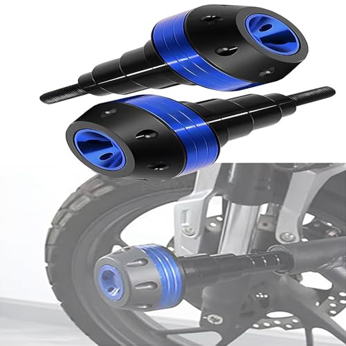 POIBNZ 2 Stück Motorrad-Rahmen-Schieberegler-Sturzpad-Schutz für BMW F 850 GS Edition 40 Years GS 2021, Motorrad Fallende Schutz Rahmen Slider Verkleidung Schutz Anti Crash Pad Protector,B Blue von POIBNZ