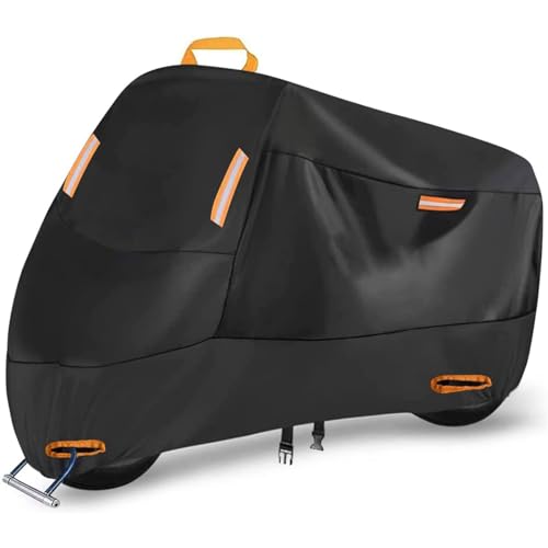POIBNZ Motorrad Abdeckplane für Piaggio Liberty 50 2005-2023, Wasserdicht UV-Beständige Reißfeste Motorradabdeckung, Staubdicht Breathable Motorrad Outdoor Regenschutz von POIBNZ