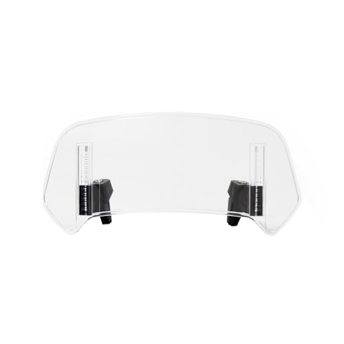 POIBNZ Motorrad Windabweiser Windschild für Triumph Tiger 1050 2007-2020, Einstellbare Höhe Clip-on Windschutzscheiben Verlängerung Spoiler, Verdicken Motorrad Luftabweiser,Small-Transparent von POIBNZ
