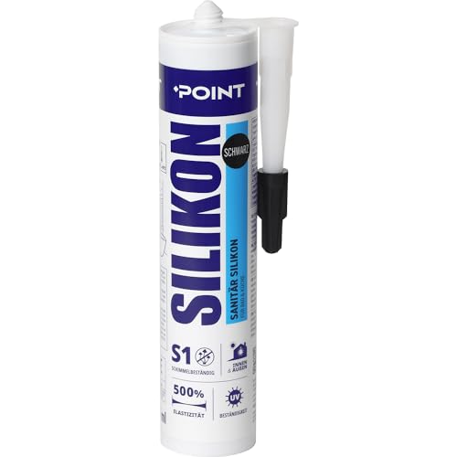 Silikon Bad Dichtmasse POINT Professionelles Silikon 300 ml. Schwarz Wasserdichtes Sanitärsilikon Silikon Bad Dichtmasse POINT Professionelles Silikon 300 ml. Schwarz Wasserdichtes Sanitärsilikon von POINT