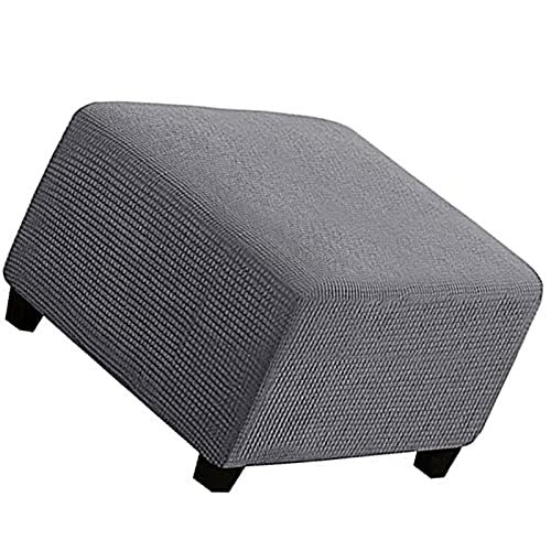 Hockerbezug Quadratisch, Bezug Für Fußhocker Fußbank Elastisch Husse Für Sofa Sitzhocker Überzug Für Rechteckiger Hocker Fußschemel Fußstütze (Color : C, Size : 1pc) von POIUYT