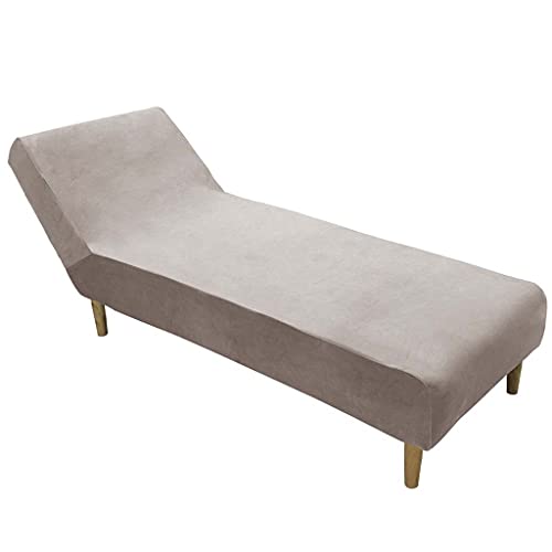 Samt Chaise Luxus Chaise Bezug Für Chaiselongue Chaise Lounge Cover Liegesessel Stuhlbezug Elastische Relaxliege Deluxe Stuhlbezüge (Color : J) von POIUYT