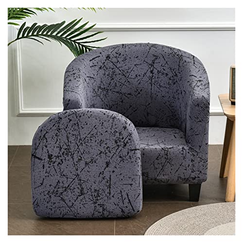 Sesselbezug Sesselüberwurf Cocktailsessel Bezug/Husse Überzug Stretch Jacquard Club/Tub Clubsessel Sesselschoner Wannenstuhlbezug Möbelschutzbezug (Color : #7) von POIUYT