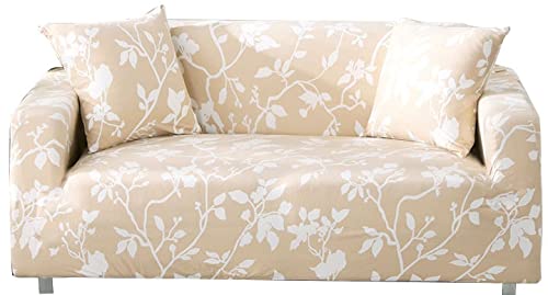 Sofa Überzug l Form XXL Ecksofa Sofabezug Stretch Sofahusse Groß Bunt Muster Couchbezug Elastische mit Ottomane Links/Rechts Für 2 Kostenloser Kissenbezug (Color : #15, Size : 2 Sitzer (145-185cm)) von POIUYT