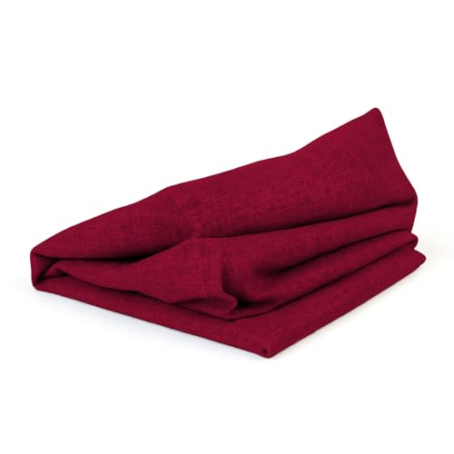 POKAR Bezüge für Palettenkissen Palettenauflagen Palettenmöbel Palettensofa 2er Set: Sitzkissen 120x80 + Rückenlehne 120x40, Dunkelrot von POKAR