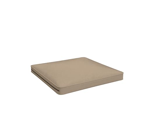 POKAR Loungekissen Sitzkissen Sitzauflagen Stuhl Stuhlkissen für Stuhl Rattanmöbel Gartenmöbel Kissen Outdoor Sitzpolster Lounge Polster 50x50x5 cm, Beige von POKAR