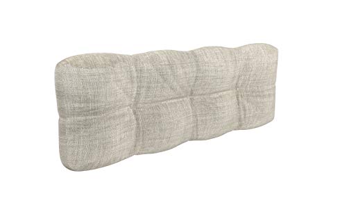 POKAR Palettenkissen Palletenauflagen Palettenpolster Palettensofa Palettenmöbel Schaumflocken Kissen für Europaletten Sitzkissen 120x40, Beige von POKAR