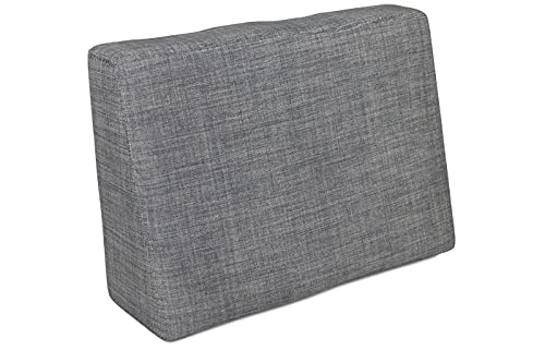 POKAR Palettenkissen Palettenauflagen mit abnehmbarem Bezug Palettenauflage Palettenmöbel Palettensofa, Seitenkissen 60x40, Grau von POKAR