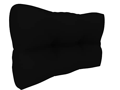 POKAR Palettenkissen Wasserdicht Palettenauflagen Palettenauflage Palettenmöbel Palettensofa, Seitenkissen 60x40, Schwarz von POKAR