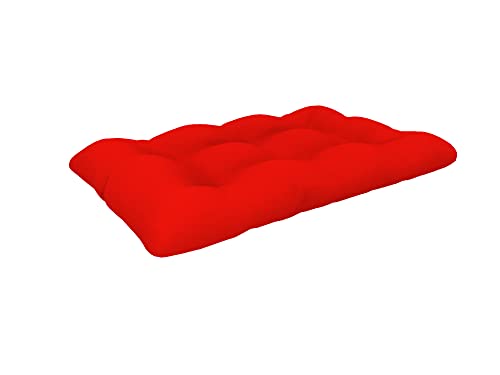 POKAR Palettenkissen Wasserdicht Palettenauflagen Palettenauflage Palettenmöbel Palettensofa, Sitzkissen 120x80, Rot von POKAR