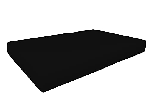 POKAR Palettenkissen Wasserdicht Palettenauflagen mit abnehmbarem Bezug Palettenauflage Palettenmöbel Palettensofa, Sitzkissen 120x80, Schwarz von POKAR