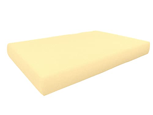 POKAR Palettenkissen Wasserdicht Wasserdicht Palettenauflagen mit abnehmbarem Bezug Palettenauflage Palettenmöbel Palettensofa, Sitzkissen 120x80, Beige von POKAR