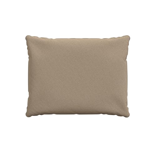 POKAR Rückenkissen Stuhlkissen Rückenlehne für Stuhl Rattanmöbel Gartenmöbel Kissen Outdoor Rückenpolster Lounge Polster 60x40x15 cm, Beige von POKAR