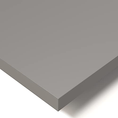 POKAR Tischplatte 2,5 cm Massiv Schreibtischplatte Bürotischplatte für Schreibtisch, Esstisch, Dunkelgrau, 160 x 80 x 2,5 cm von POKAR