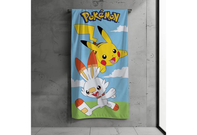 POKEMON JUEGO DE CARTAS Strandtuch Pokémon Strandtuch, 100% Baumwolle, 140 x 70 von POKEMON JUEGO DE CARTAS