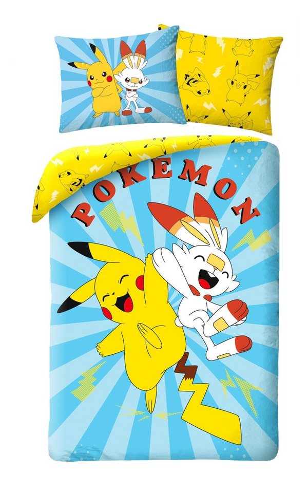 Bettwäsche Pokemon GO Pikachu Kinderbettwäsche 140 x 200 cm, POKÉMON von POKÉMON