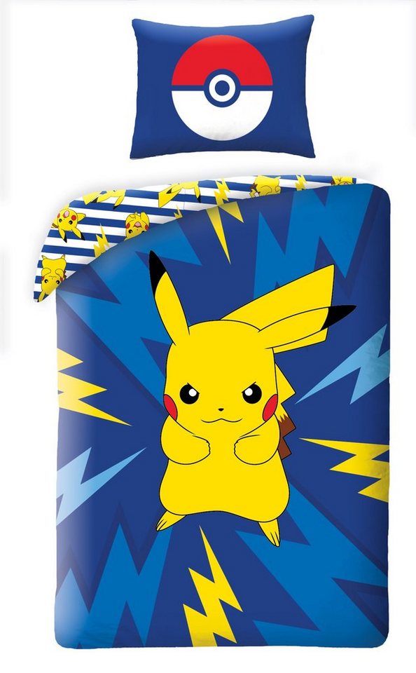 Bettwäsche Pokemon GO Pikachu Kinderbettwäsche 140 x 200 cm, POKÉMON von POKÉMON