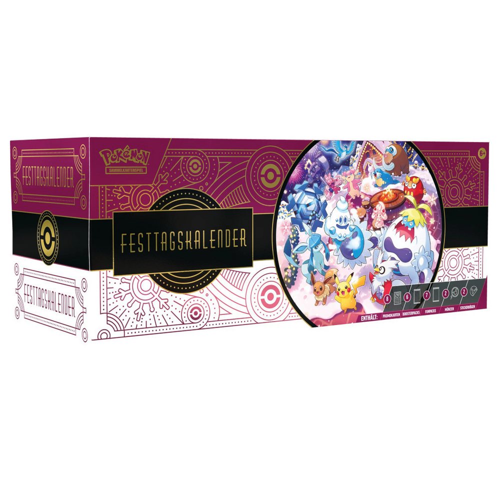 POKÉMON Adventskalender Pokémon Adventskalender 2025 – Deutsch (25-tlg), Limitierter Pokémon-Adventskalender mit Sammelkarten & Extras von POKÉMON