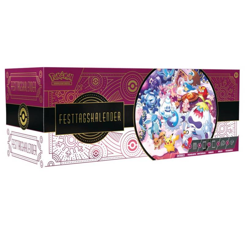 POKÉMON Adventskalender Pokémon Adventskalender 2025 – Deutsch (25-tlg), Limitierter Pokémon-Adventskalender mit Sammelkarten & Extras von POKÉMON