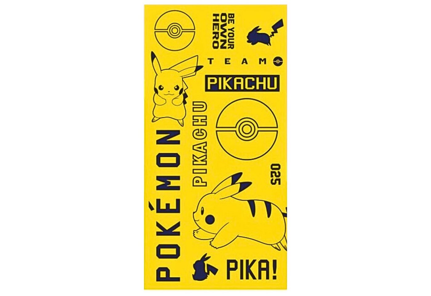 POKÉMON Badetuch Pikachu, Baumwolle, Strandtuch 70 x 140 cm von POKÉMON