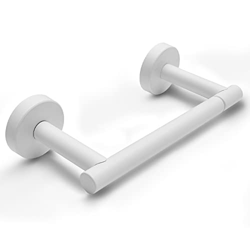 POKIM Toilettenpapierhalter, Metall, flexibel, schwenkbar, Keramik, Jumbo-Tücherrollenhalter an der Wand, SUS 304 Edelstahl, verstellbar, modern, Weiß von POKIM