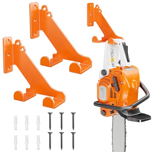 POKIPO Kettensägenaufhänger, 2 Stück, Kettensägen-Wandhalterung, robuster Kettensägenhalter POKIPO Kettensägenaufhänger, 2 Stück, Kettensägen-Wandhalterung, robuster Kettensägenhalter von POKIPO