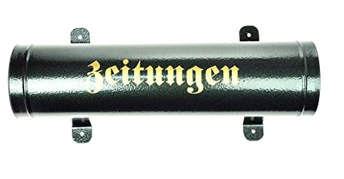 Antik Grün Zeitungsrolle Zeitungsbox Zeitungsfach Retro-Schriftzug PD von POKM Toolsmarket GmbH