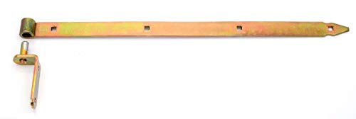 Ladenband Set mit Kloben 300 x 30 x Ø13 gelb Ladenbänder Torband Türband Türbänder NW-ZP300 von POKM Toolsmarket GmbH