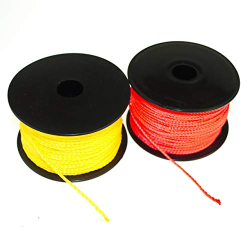 POKM Toolsmarket GmbH 2 x Maurerschnur Verlegeschnur 50 m 1,6 mm Multicolor Polypropylen von POKM Toolsmarket GmbH