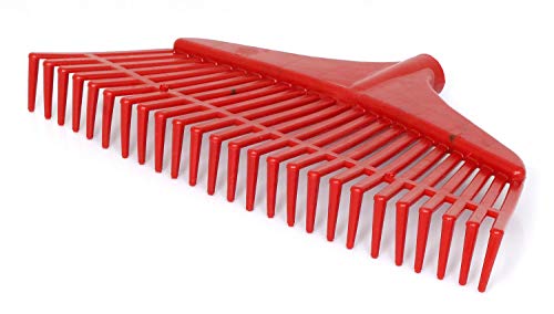 3 x Heurechen Laubrechen Fächerbesen Rechen Laub Kunststoff 42 cm 29 Zinken Kaz von POKM Toolsmarket GmbH