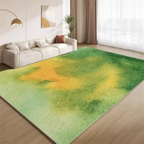 POKXAEU Abstrakt Grün Gelb Teppich Ombre Grunge Art Eingangsbereich-Teppich rutschfest Fußmatte weich waschbar Bodenteppich für Wohnzimmer Innenbereich Flur Matten 60x90cm POKXAEU Abstrakt Grün Gelb Teppich Ombre Grunge Art Eingangsbereich-Teppich rutschfest Fußmatte weich waschbar Bodenteppich für Wohnzimmer Innenbereich Flur Matten 60x90cm von POKXAEU