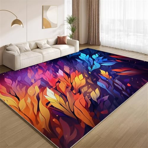 POKXAEU Abstrakte Bunte Federn Teppich Funky Multi-Federn Waschbare Teppiche für Wohnzimmer weiche Schlafzimmerteppiche Rutschfester Akzentteppich für Büro Kinderzimmer Dekor 120x180cm POKXAEU Abstrakte Bunte Federn Teppich Funky Multi-Federn Waschbare Teppiche für Wohnzimmer weiche Schlafzimmerteppiche Rutschfester Akzentteppich für Büro Kinderzimmer Dekor 120x180cm von POKXAEU