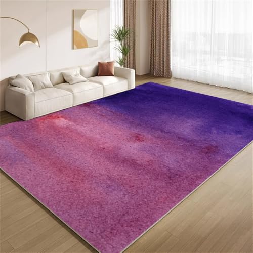 POKXAEU Abstraktes Blau-Lila Teppich Vintage Funky Ombre Rutschfester Bodendekor-Teppich weicher Kurzflor-Akzentteppich für Innenräume Wohnzimmer Schlafzimmer Spielzimmer Foyer 150x240cm POKXAEU Abstraktes Blau-Lila Teppich Vintage Funky Ombre Rutschfester Bodendekor-Teppich weicher Kurzflor-Akzentteppich für Innenräume Wohnzimmer Schlafzimmer Spielzimmer Foyer 150x240cm von POKXAEU