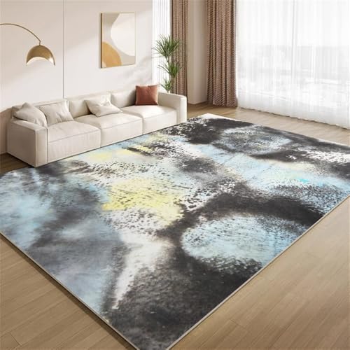 POKXAEU Abstraktes Grunge-Aquarell Teppich Vintage-Mehrfarbige Kunst Waschbarer Wohnzimmer-Schlafzimmer-Teppich weich rutschfest Kurzflor Matte für Bauernhaus Zuhause Boden Flur 120x150cm POKXAEU Abstraktes Grunge-Aquarell Teppich Vintage-Mehrfarbige Kunst Waschbarer Wohnzimmer-Schlafzimmer-Teppich weich rutschfest Kurzflor Matte für Bauernhaus Zuhause Boden Flur 120x150cm von POKXAEU