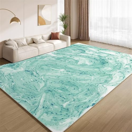 POKXAEU Abstraktes Grunge-Grün Teppich Fließende Grüne Streifen Innenbereich Teppich weiche Kunstwolle rutschfest waschbar Akzentteppich für Wohnzimmer Haustür Flur Dekoration 90x120cm POKXAEU Abstraktes Grunge-Grün Teppich Fließende Grüne Streifen Innenbereich Teppich weiche Kunstwolle rutschfest waschbar Akzentteppich für Wohnzimmer Haustür Flur Dekoration 90x120cm von POKXAEU