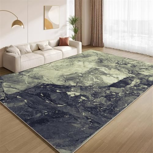 POKXAEU Abstraktes Schwarzgrün Teppich Vintage-Funky-Marmor Eingangsbereich-Teppich rutschfest Fußmatte weich waschbar Bodenteppich für Wohnzimmer Innenbereich Flur Matten 60x90cm POKXAEU Abstraktes Schwarzgrün Teppich Vintage-Funky-Marmor Eingangsbereich-Teppich rutschfest Fußmatte weich waschbar Bodenteppich für Wohnzimmer Innenbereich Flur Matten 60x90cm von POKXAEU