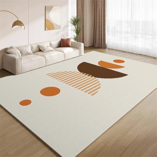 POKXAEU Braun Beige Boho Teppich Moderne Mid-Century-Kunst Waschbarer Wohnzimmer-Schlafzimmer-Teppich weich rutschfest Kurzflor Matte für Bauernhaus Zuhause Boden Flur 120x150cm POKXAEU Braun Beige Boho Teppich Moderne Mid-Century-Kunst Waschbarer Wohnzimmer-Schlafzimmer-Teppich weich rutschfest Kurzflor Matte für Bauernhaus Zuhause Boden Flur 120x150cm von POKXAEU
