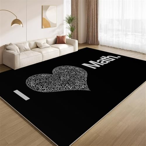 POKXAEU Ich Liebe Mathe Teppich Kreatives Modernes Design Wohnzimmerteppich aus Kunstwolle waschbar fusselfrei pflegeleicht für Schlafzimmer Kinderzimmer Büro Flur Dekoration 180x270cm POKXAEU Ich Liebe Mathe Teppich Kreatives Modernes Design Wohnzimmerteppich aus Kunstwolle waschbar fusselfrei pflegeleicht für Schlafzimmer Kinderzimmer Büro Flur Dekoration 180x270cm von POKXAEU