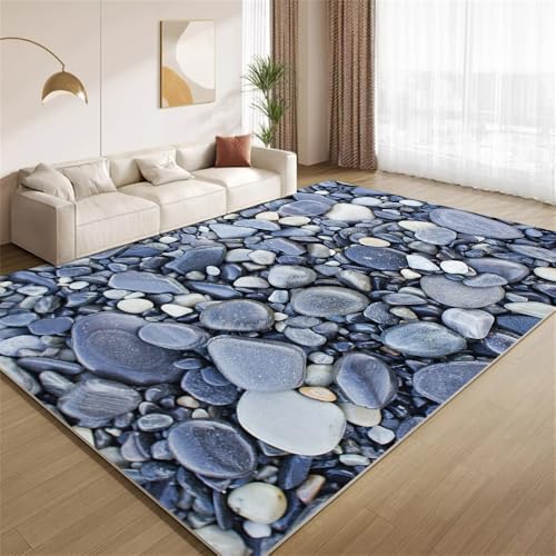 POKXAEU Kopfsteinpflaster Teppich Moderner Kunststein Rutschfester Bodenteppich weicher dünnen Kurzflor-Teppich für Wohnzimmer Schlafzimmer Küche Büro Esszimmer Hartholzboden 160x200cm POKXAEU Kopfsteinpflaster Teppich Moderner Kunststein Rutschfester Bodenteppich weicher dünnen Kurzflor-Teppich für Wohnzimmer Schlafzimmer Küche Büro Esszimmer Hartholzboden 160x200cm von POKXAEU