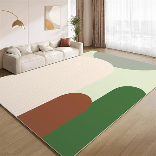 POKXAEU Moderne Mid-Century-Kunst Teppich Bunte Boho-Kunst Waschbarer Wohnzimmer-Schlafzimmer-Teppich weich rutschfest Kurzflor Matte für Bauernhaus Zuhause Boden Flur 120x150cm POKXAEU Moderne Mid-Century-Kunst Teppich Bunte Boho-Kunst Waschbarer Wohnzimmer-Schlafzimmer-Teppich weich rutschfest Kurzflor Matte für Bauernhaus Zuhause Boden Flur 120x150cm von POKXAEU