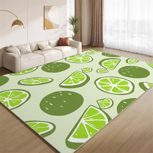 POKXAEU Moderner Fruchtdruck Teppich Zitronen-Orange-Cartoon-Frucht Maschinenwaschbare Teppiche für Wohnzimmer weich rutschfest Teppich für Schlafzimmer Kinderzimmer Klassenzimmer Büro 150x210cm POKXAEU Moderner Fruchtdruck Teppich Zitronen-Orange-Cartoon-Frucht Maschinenwaschbare Teppiche für Wohnzimmer weich rutschfest Teppich für Schlafzimmer Kinderzimmer Klassenzimmer Büro 150x210cm von POKXAEU