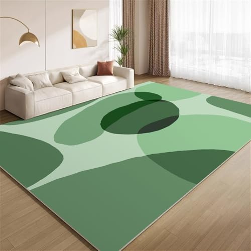 POKXAEU Modernes Farbverlaufsgrün Teppich Abstrakte Grüne Kunst Innenbereich Teppich weiche Kunstwolle rutschfest waschbar Akzentteppich für Wohnzimmer Haustür Flur Dekoration 90x120cm POKXAEU Modernes Farbverlaufsgrün Teppich Abstrakte Grüne Kunst Innenbereich Teppich weiche Kunstwolle rutschfest waschbar Akzentteppich für Wohnzimmer Haustür Flur Dekoration 90x120cm von POKXAEU
